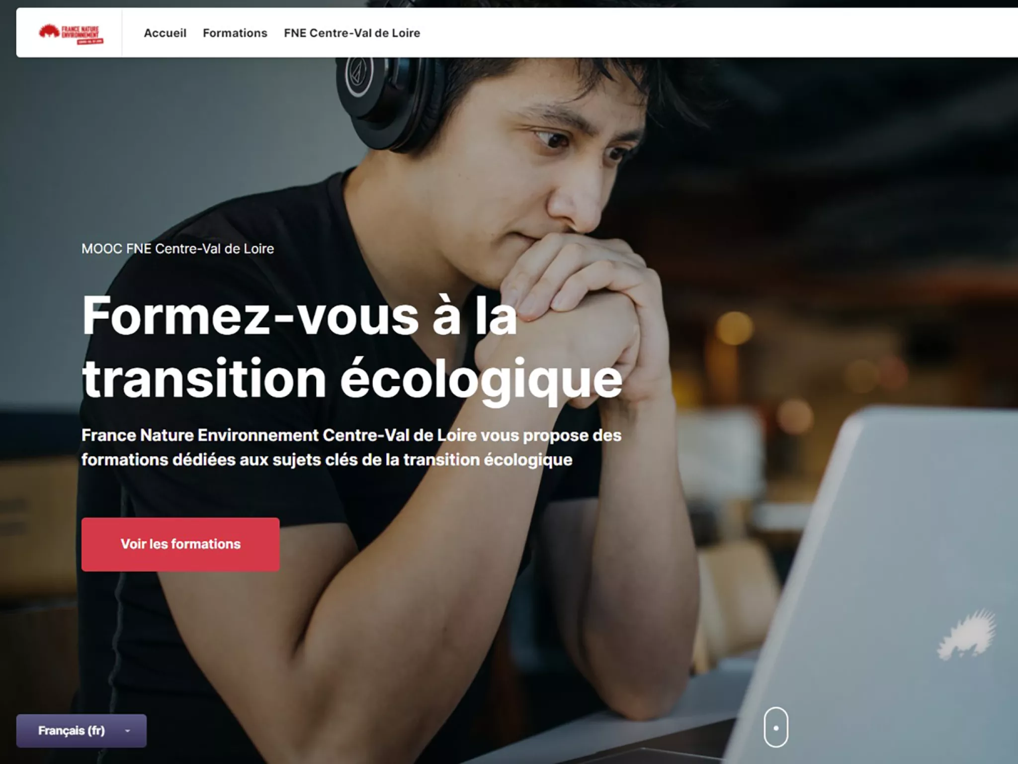 Aperçu du site de formation