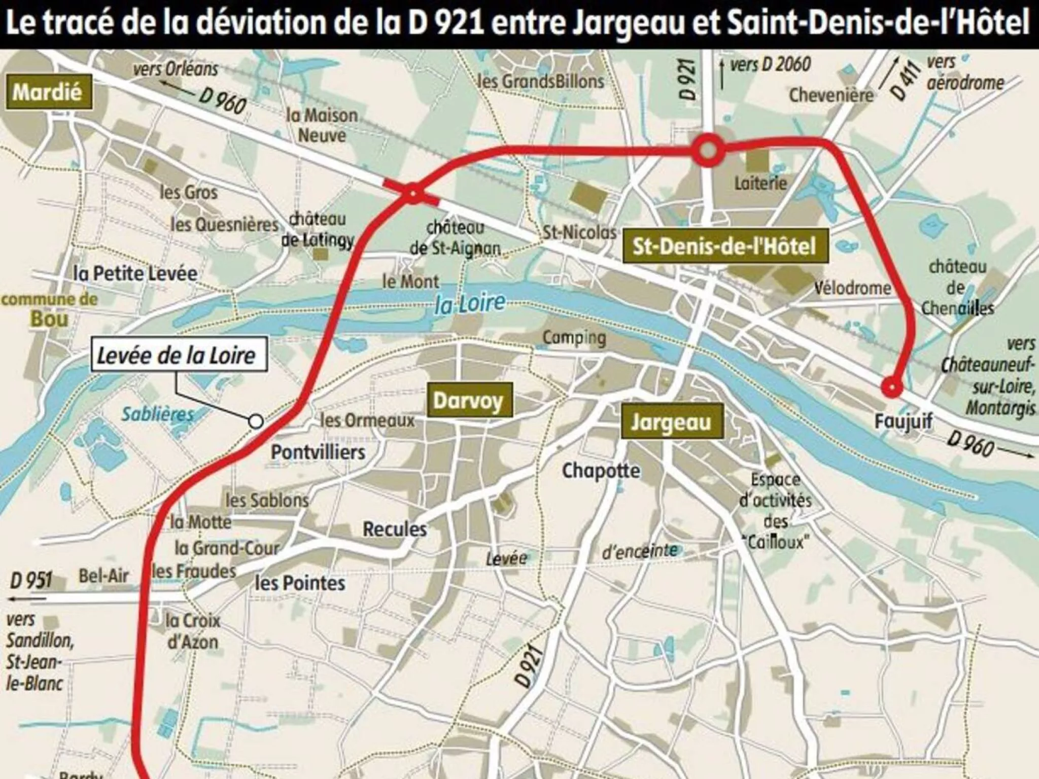 Plan déviation RD921